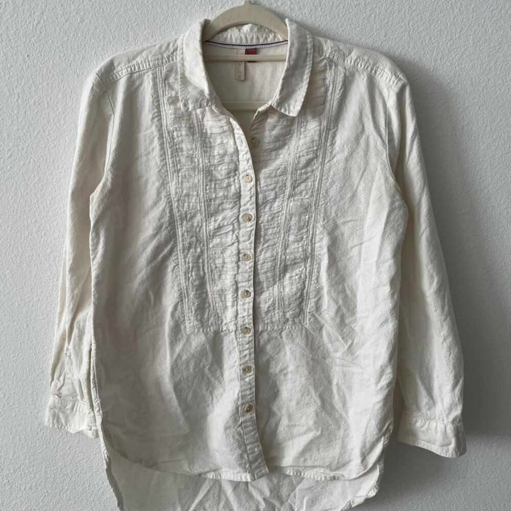 Pilcro Anthropologie linen button up shirt size XS
